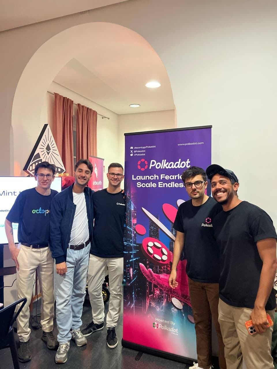 ChopDot Polkadot hackathon team photo